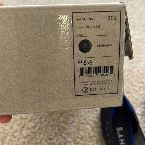 NWT Rothy’s Slate Metallic Flat - Picture 5 of 6